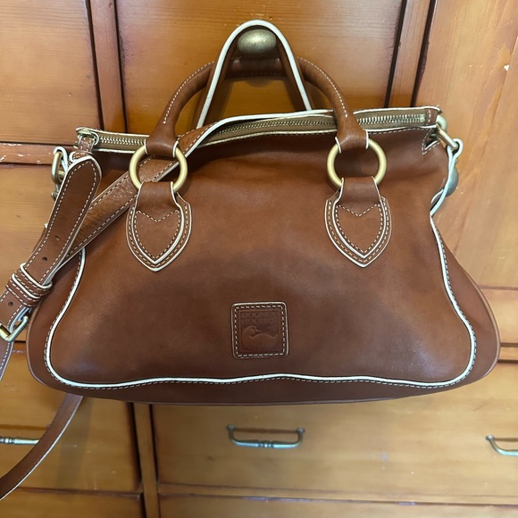 Dooney & Bourke Florentine Leather Satchel w/ Crossbody - Picture 1 of 6